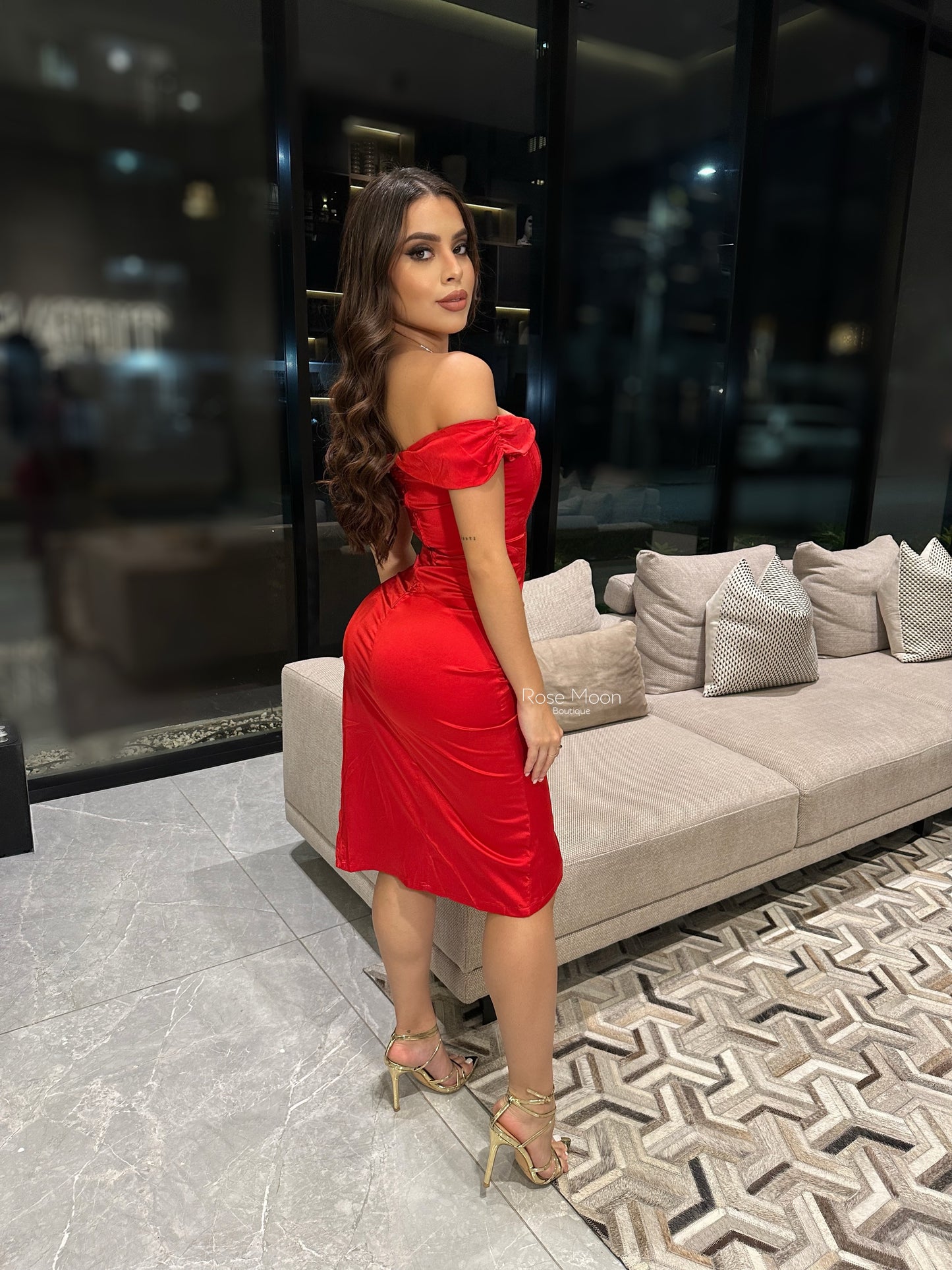 Sexy satin white/ Sexy satin red