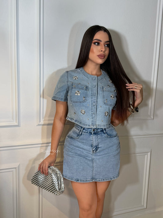 Falda pantalon jeans